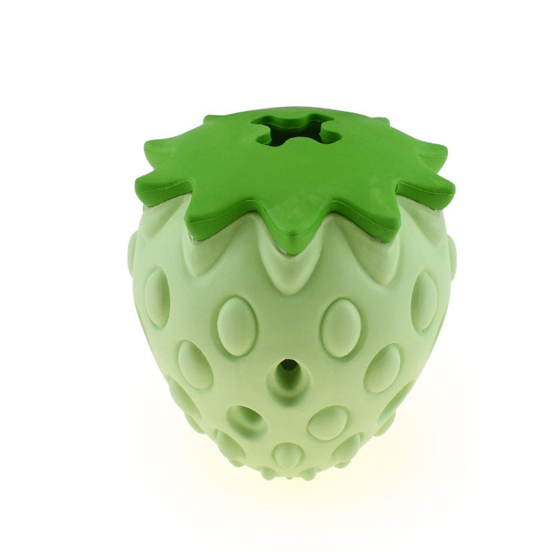 Pet Toy Chew Resistant Strawberry Leak Food Ball Pet Supplies Dog And Cat Toys - Pets Crazy Shops