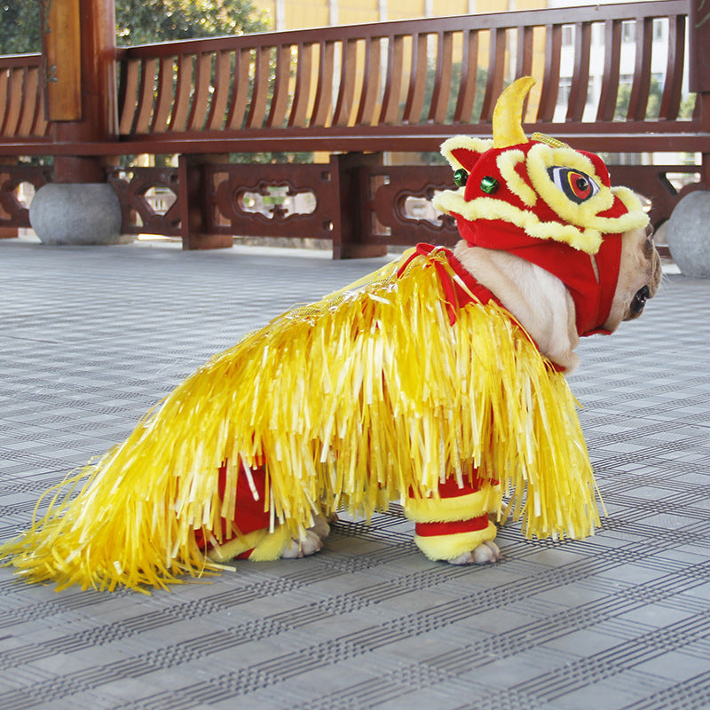 Pet Costume Jizai Pet Supplies Little Lion Clothes - Pets Crazy Shops