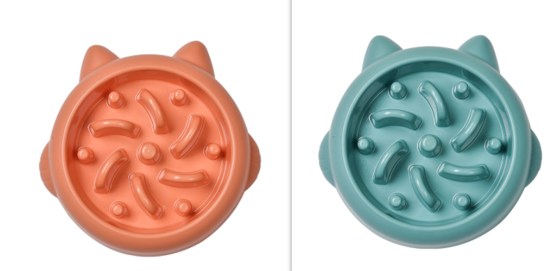 Pet Dog Cat Slow Feeder Bowls Anti Choking Slow Feeder Dish Bowl Home Dog Eating Plate Anti Gulping Bowl Supplies - Pets Crazy Shops