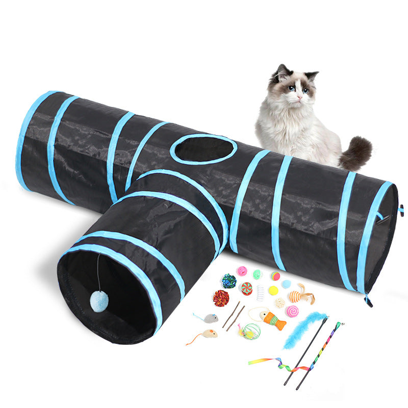 New Cat Tunnel Foldable Pet Climbing Path Cat Toys - Pets Crazy Shops