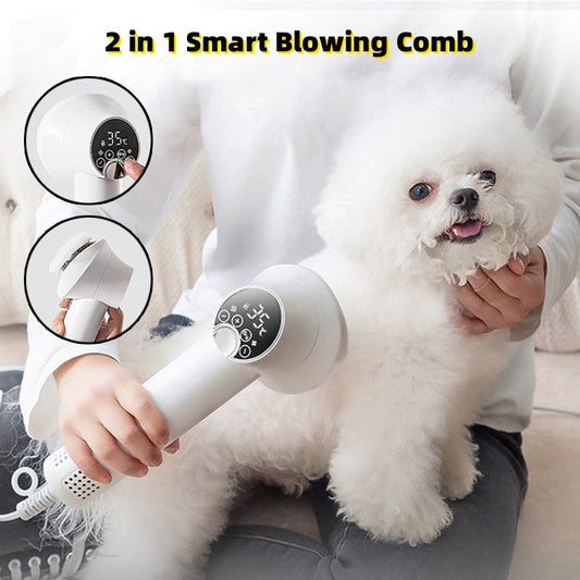 Smart Pet Hair Dryer Dog Golden Retriever Cat Grooming Hairdressing Blow & Comb Silent No Harm Pet Cleaning Supplies Pet Products - Pets Crazy Shops