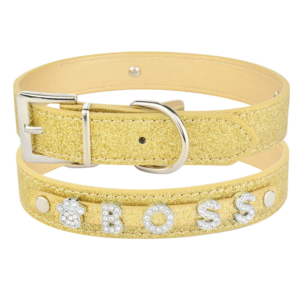 DIY Alphabet Dog Name Pet Collar Wear Accessories - Pets Crazy Shops