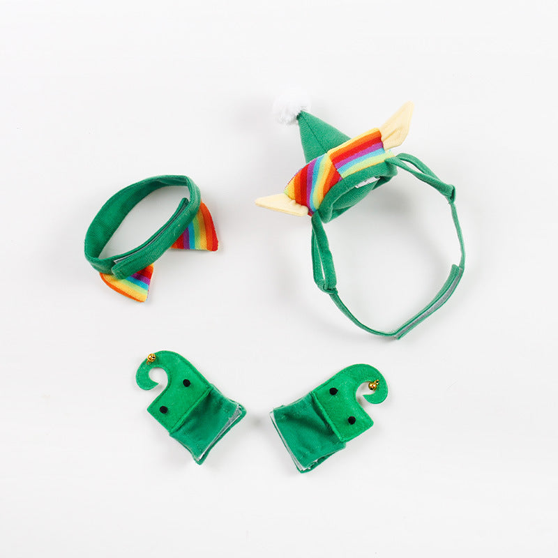 Pet Supplies Dog Christmas Hat 4-piece Green Foot Cover - Pets Crazy Shops