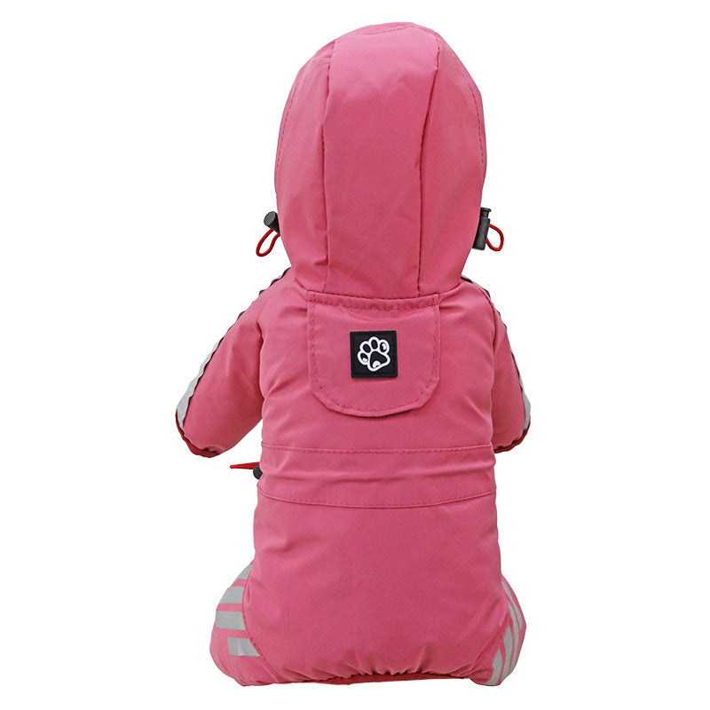 Dog Raincoat Full Package Four Feet Waterproof Rain Cape Pet Products - Pets Crazy Shops
