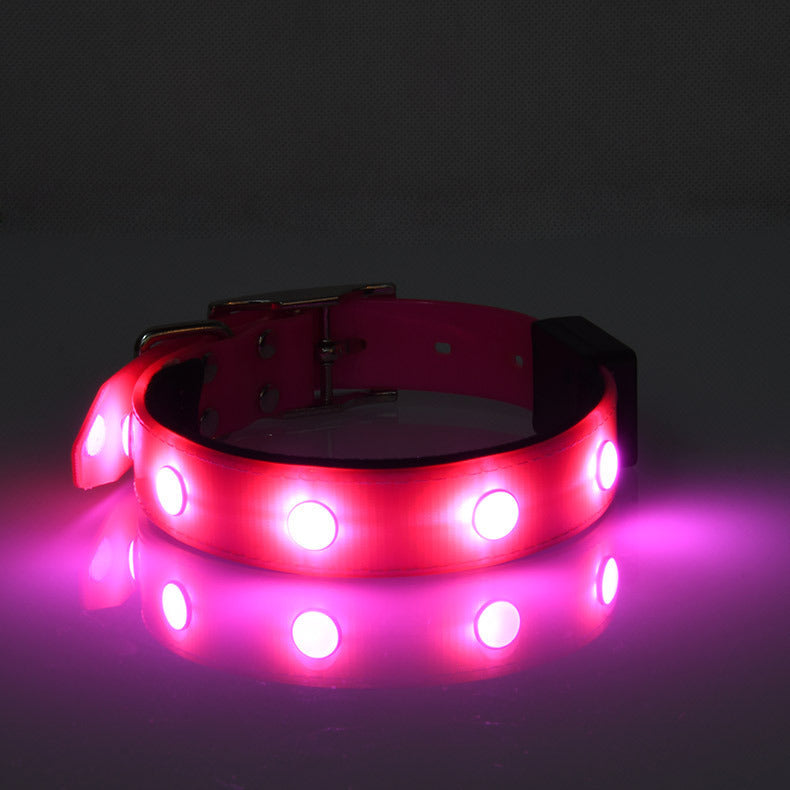 Luminous Waterproof Collar Adjustable Cat And Dog Collar - Pets Crazy Shops