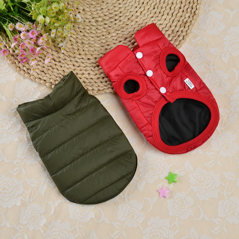 Small Dog Teddy Autumn Autumn Winter Cat Thermal Padded Coat - Pets Crazy Shops
