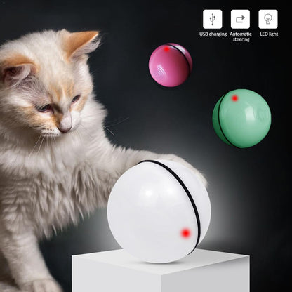 LED Laser Electronic Rolling Pet Funny Cat Toy Ball - Pets Crazy Shops