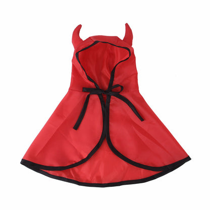 Halloween Pet Dog Cat Horn Cloak Cape - Pets Crazy Shops