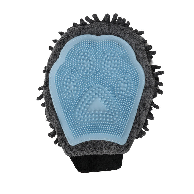 Pet Bathing Brush 2-in-1 Grooming Glove Elegant Dog Grooming Tool For Brushing, Massaging, And Drying Pet Grooming Kit For Dog Cat 2-Sided Bathing Brush Cleaning Massage Glove - Pets Crazy Shops