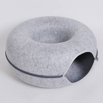 Four Seasons Available Cat Round Felt Pet Nest - Pets Crazy Shops