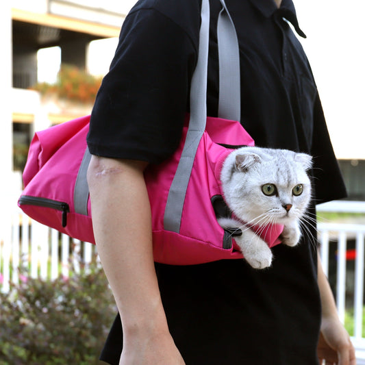 Cat Travel Bag Double Lined Anti Scratch And Bite Pet Bags - Pets Crazy Shops