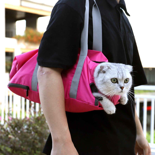 Cat Travel Bag Double Lined Anti Scratch And Bite Pet Bags  -  - Pets Crazy Shops -