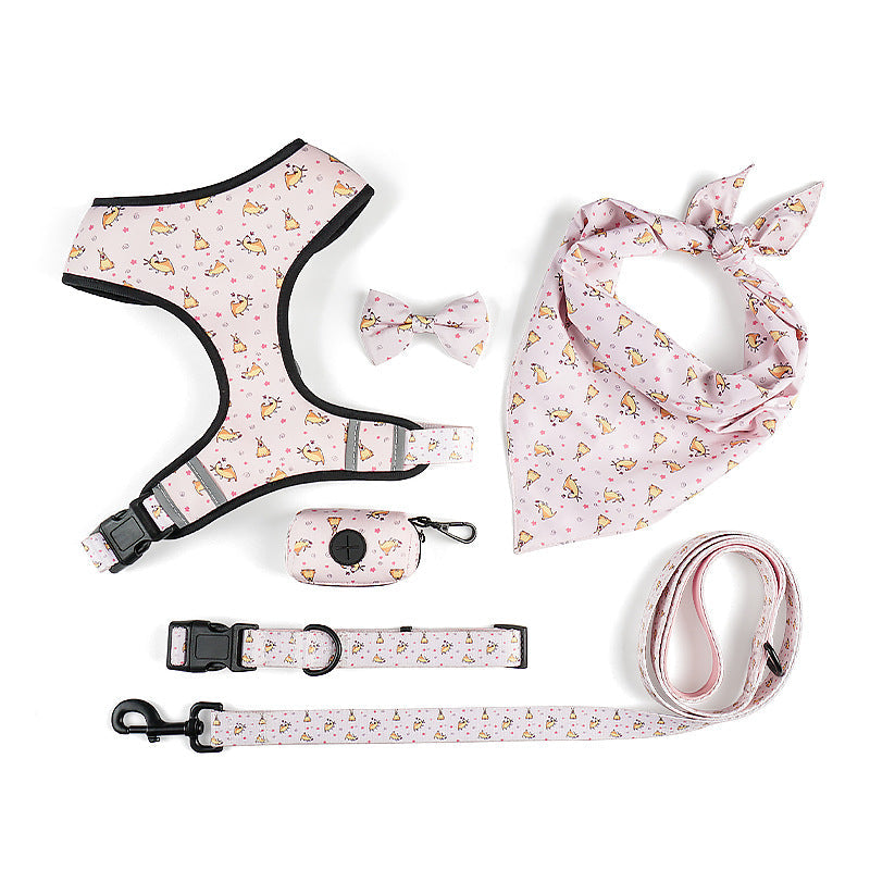 Pet Dog Leash Harness With Bow - Pets Crazy Shops