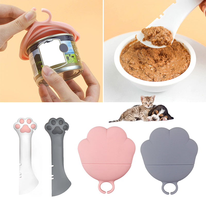 Multifunction Pet Canned Spoon Jar Opener Puppy Feeding Mixing Wet Dry Scoop Cat Dog Accessories Feeder Shovel Pets Tableware Multifunction Pet Canned Spoon Jar Opener Puppy - Pets Crazy Shops
