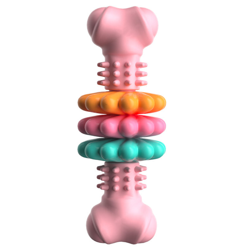 Dog Chew Toy Dog Bone Type  Dogs Teeth Cleaning Toys Indestructible TPR Bone Chewing Bite Resistant Teething Toys  Pet Products - Pets Crazy Shops